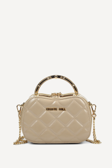 Чанта от еко кожа KB-27078-бежов