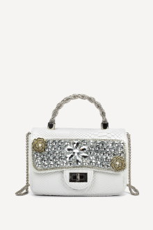 Чанта от еко кожа KB-27186-бял