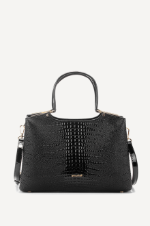 Чанта от еко лак KB-7249-черен