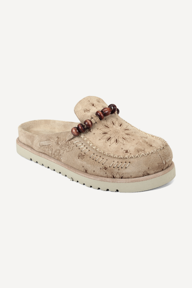 Чехли от естествен велур ART-45-108-бежов