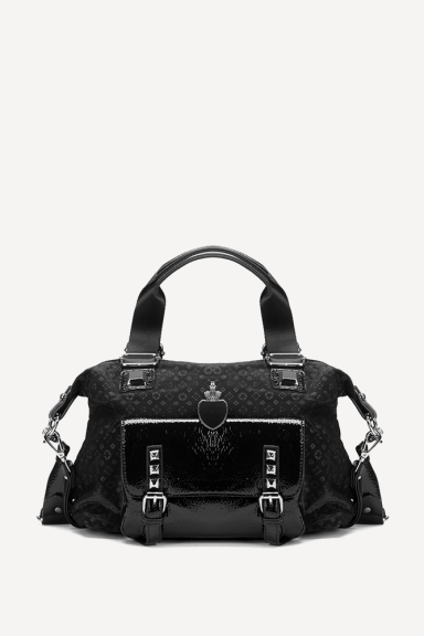 Чанта от еко лак и текстил KB-26917