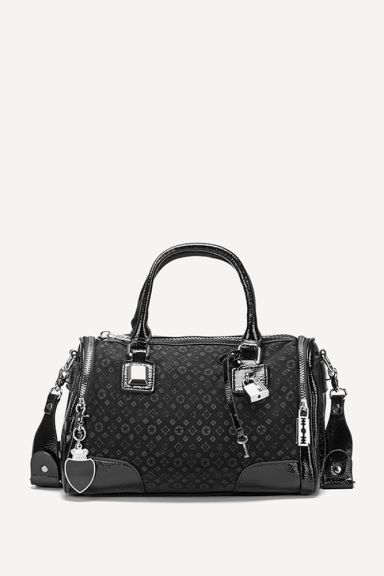 Чанта от еко лак и текстил KB-26918