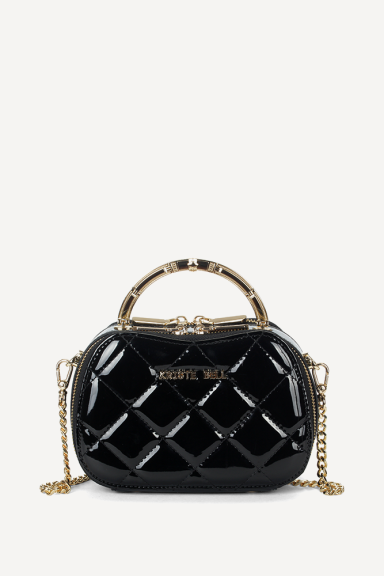 Чанта от еко лак KB-27078-черен