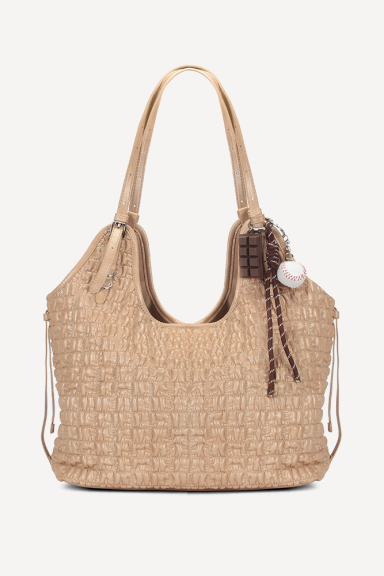 Чанта от еко кожа KB-27089-бежов