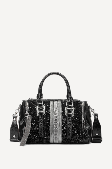 Чанта от еко лак и пайети KB-27106