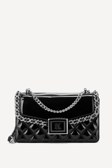 Чанта от еко лак KB-27179-черен