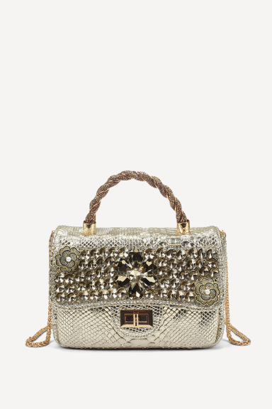 Чанта от еко кожа KB-27186-златист