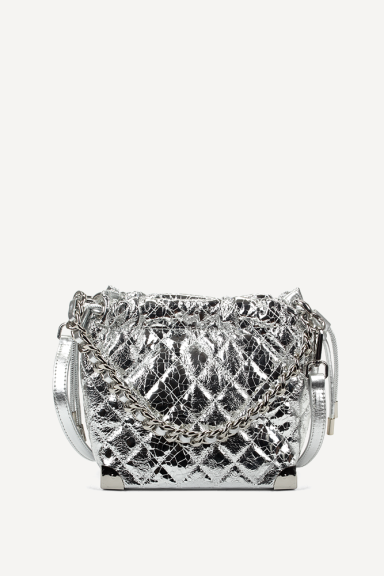 Чанта от еко кожа KB-27194-сребрист