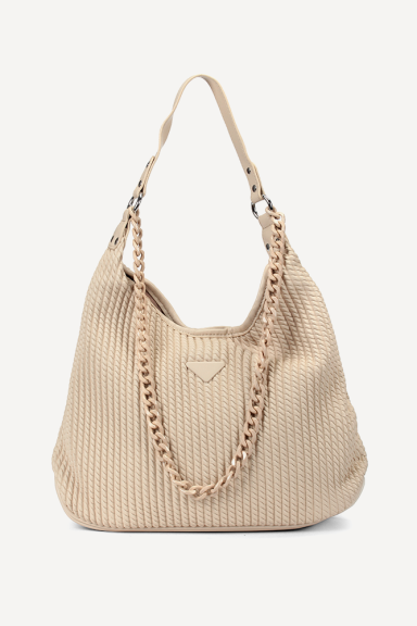 Чанта от еко кожа KB-27211-бежов