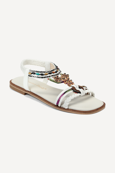 Кожени сандали MGZ-117-105-бял