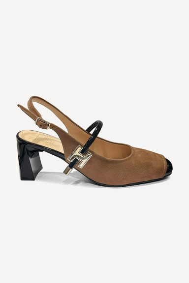 Сандали от естествен велур и лак MGZ-71-4445