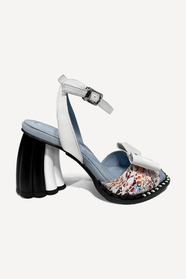 Сандали от естествена кожа с принт MGZ-90-156