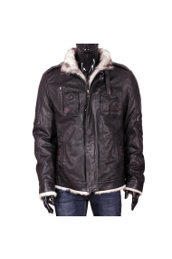Men's leather jacket EZ-8821