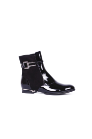 Ladies patent leather and suede boots CP-2179