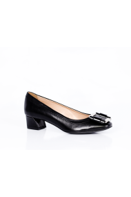 Ladies's shoes made of natural black leather CP-1269