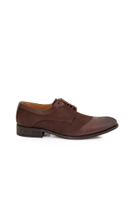  Male shoes made of leather and brown nubuck МСР-55227