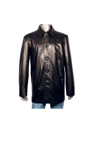 Male jacket made of leather 1120 Black