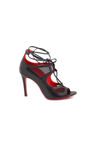 Дамски официални сандали от естествена кожа с връзки Т1-355-01-1