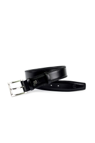Male sport belt made of leather 4133 Black