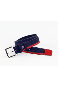 Male belt suede in blue and red BD-4256