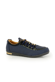 Дамски спортни обувки от синя еко кожа 46415