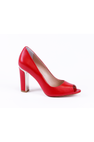  Ladies shoes red leather T1-283-04