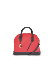 Handbag leather combination of black and red YZ-310095