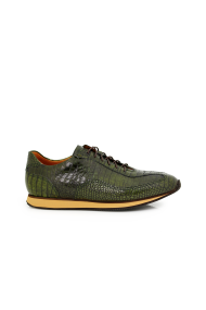  Male sport shoes green crocodile leather МВ-4469-2