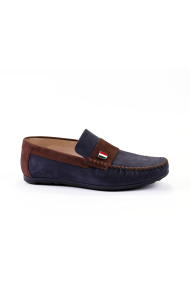  Male moccasins suede blue and brown МСР 35198 