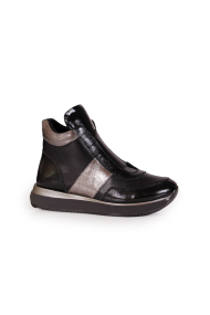 Дамски спортни обувки от естествена кожа и лак ALP-1158