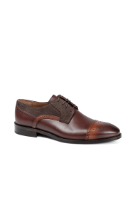 Мъжки обувки от естествена кожа и велур BRC-80121 