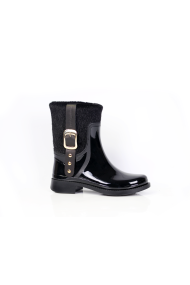 Ladies boots black rubber  MI-957 