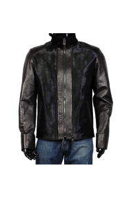 Mens jacket lambskin in black CR-9107