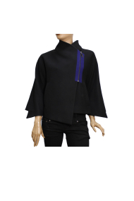 Ladies cashmere coat in black  DB-159