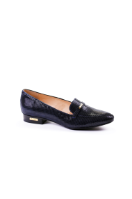  Ladies casual shoes dark blue leather CP-2052
