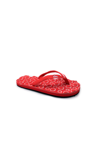 Ladies slippers Eve made of textiles KIPPER red
