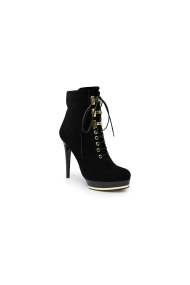 Ladies boots made of suede CP-1905 black