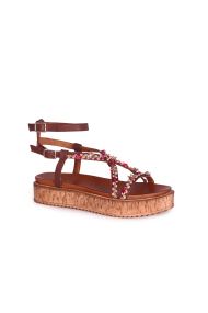 Ladies leather sandals INV-7357