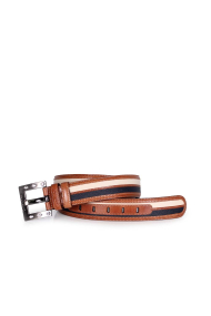 Ladies belt of leather and eco leather CV-5010307