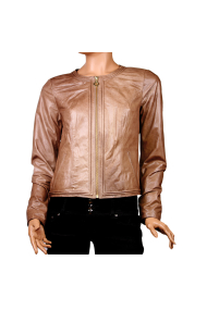 Ladies leather jacket MF-1326 