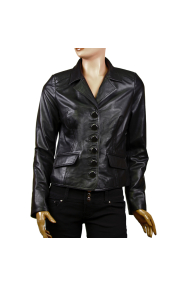 Ladies leather jacket MF-4974