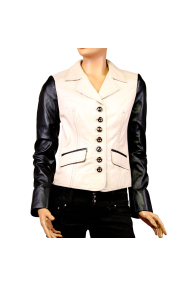 Ladies leather jacket MF-4974
