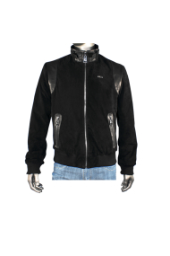 Male jacket made of suede MZ-07 Black