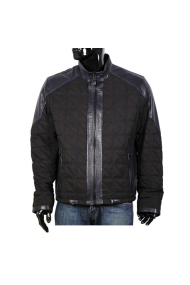 Male leather jacket in blue PM-1216