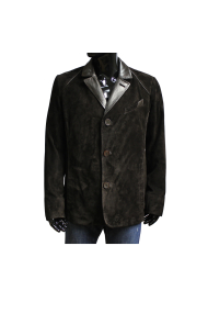 Male jacket made of suede H-1352 Brown