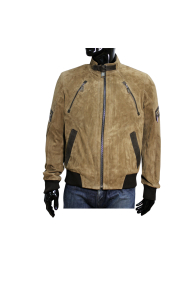 Male jacket made of suede H-1353 beige 