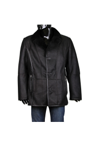 Male leather jacket in black PR-K-656