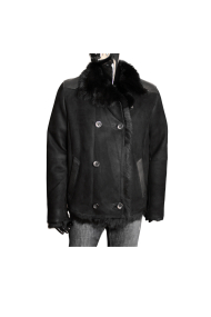 Male jacket made of leather TK-12 Black