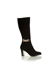 Ladies boots black suede NL-087/2