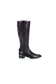 Ladies croco type leather boots CP-2784